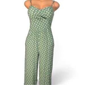 Elegant Green Floral Jumpsuit